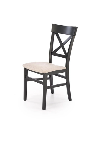 Jídelní židle Tutti Intesi černá dřevěná čalouněná moderní do kuchyně a obýváku