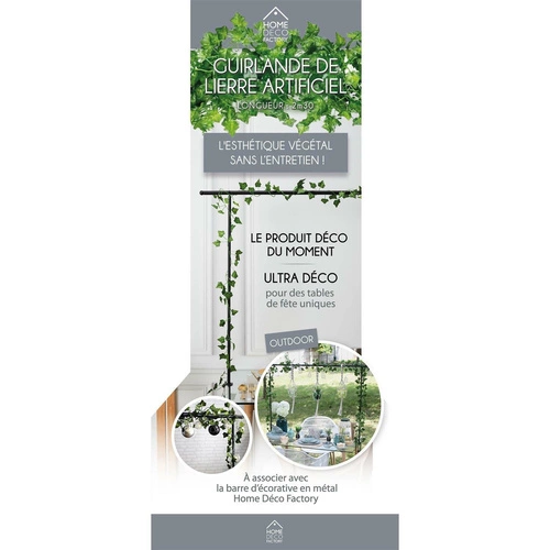 Intesi girlanda umělý břečťan 230 cm moderní zelený závěsný břečťan do obýváku