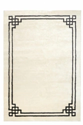 Moderní viskózový koberec Venezia Pearl 160x230 cm ručně tkaný do obýváku a ložnice