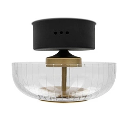 Stropní LED svítidlo Vitrum CW kulaté černé glamour do obýváku a ložnice ALTAVOLA DESIGN