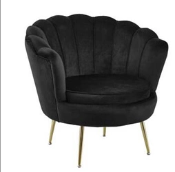 Křeslo Korab VIC černé/zlaté nohy