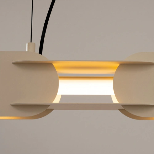 Závěsné LED svítidlo CHAIN 91 taupe moderní nad jídelní stůl