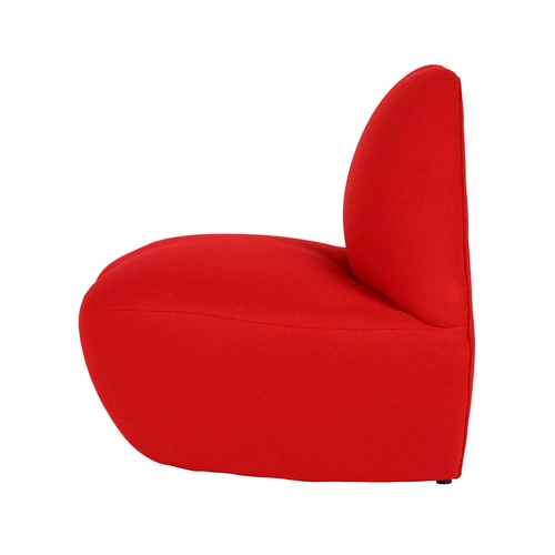 Relaxační křeslo Usta 1 červené vlněné do obýváku moderní inspirované Kiss Bocca