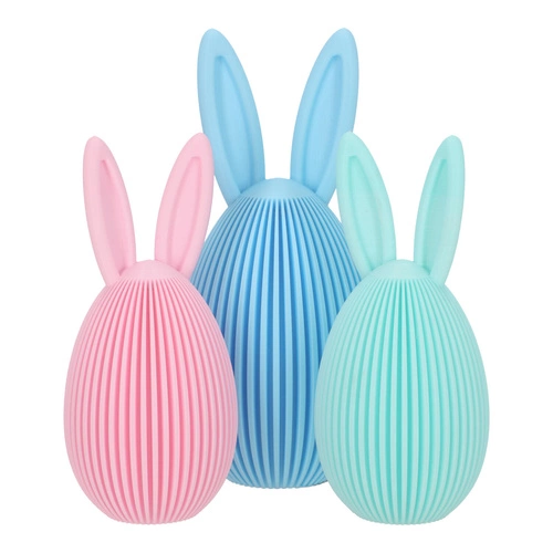 Intesi velikonoční figurka Velké modré vajíčko s oušky moderní dekorace na stůl nebo komodu