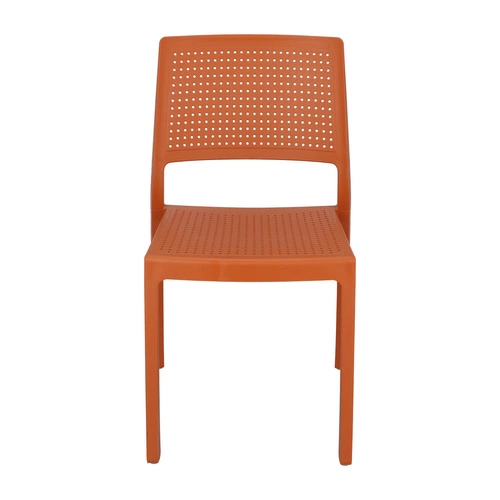 Zahradní židle Emi oranžová plastová stohovatelná moderní SCAB Design snadné čištění