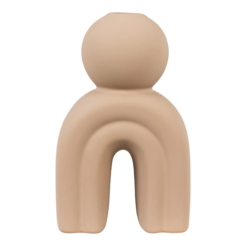 Keramický dekorativní svícen House Nordic hnědý 17 cm
