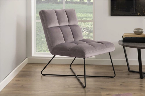 Relaxační křeslo Alba VIC zelený samet na lyžinách do obýváku moderní glamour Actona