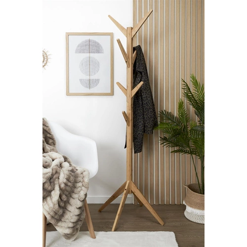 Intesi Tree moderní dřevěný stojanový věšák do předsíně přírodní 177 cm