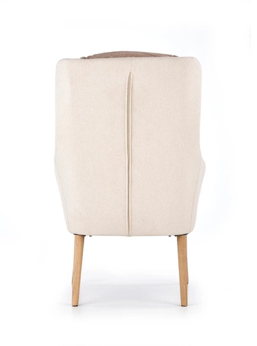 Křeslo Haga lounge béžová/hnědá