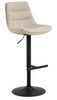 Barová židle Adisa béžová čalouněná s opěrkou otočná do kuchyně a k ostrůvku moderní 65 cm