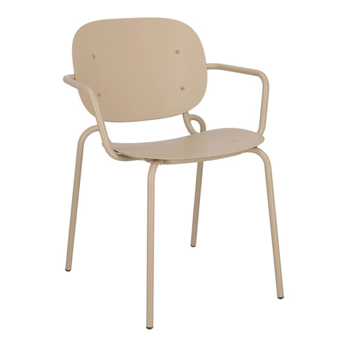 Kovová zahradní židle s područkami Si-Si Arm SCAB Design béžová na terasu
