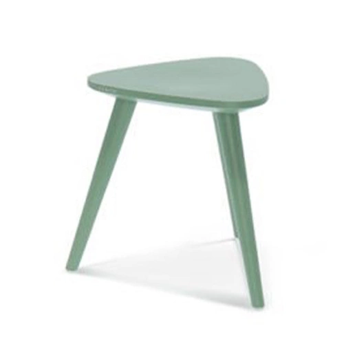 Nízká dřevěná stolička do předsíně Finn FAMEG s možností personalizace z prémiové přírodní kůže