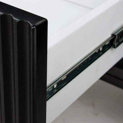 TV skříňka Delicious drážkovaná černá