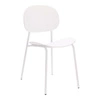 Jídelní židle Nube Intesi bílá plast a kov snadné čištění moderní styl