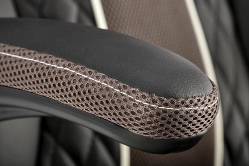 Ergonomická kancelářská židle Lamet šedá otočná s nastavitelnými podloketníky a opěrkou hlavy do kanceláře