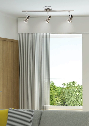 Stropní svítidlo Arkon moderní nastavitelná kovová chromová 3bodová do obýváku a kuchyně