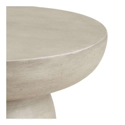 Konferenční stolek Bonnet kulatý šedý 70 cm moderní do obýváku