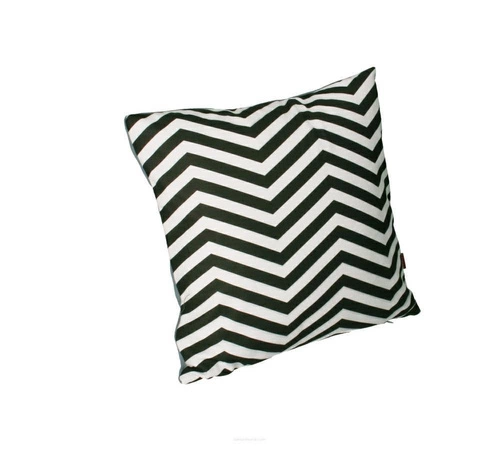 Sametový dekorační polštář ZIGZAG Intesi moderní do obýváku a ložnice 40x40