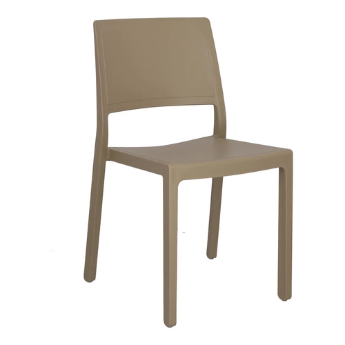 Zahradní židle Kate béžová z plastu stohovatelná snadno čistitelná SCAB Design