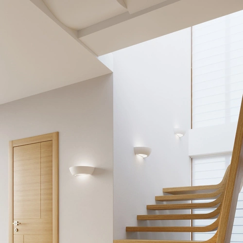 Nástěnná lampa OSKAR bílá keramická moderní do obýváku a ložnice Sollux Lighting