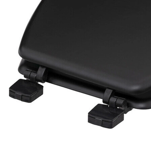 Černé duroplastové WC sedátko Kohl pro moderní toaletu