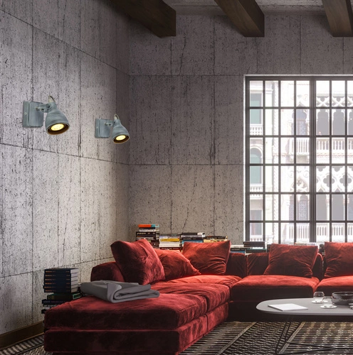 Nástěnná lampa Ash šedá matná moderní kovová nastavitelná do ložnice a obýváku CANDELLUX