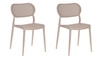 Sada 2 židlí Bilto taupe