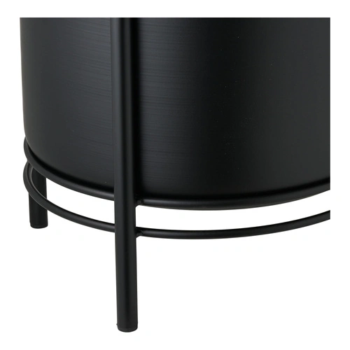 House Nordic sada 2 černých ocelových květináčů do obýváku a na zahradu