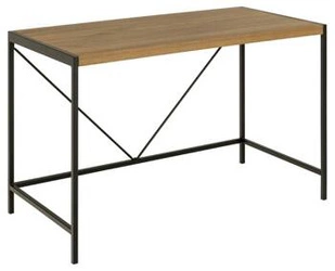 Industriální psací stůl Bahamas dub rustikální 120x60 cm moderní do pracovny a kanceláře Actona