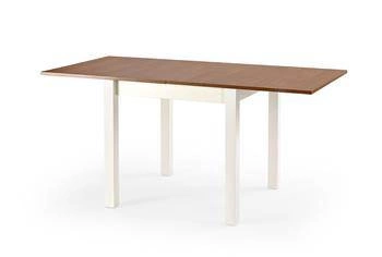 Rozkládací jídelní stůl Nalma 80–160 cm moderní, olše/bílá Intesi