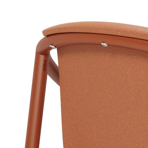 Hoker Ringo hnědý moderní s opěrkou a područkami Umbra do kuchyně a k ostrůvku