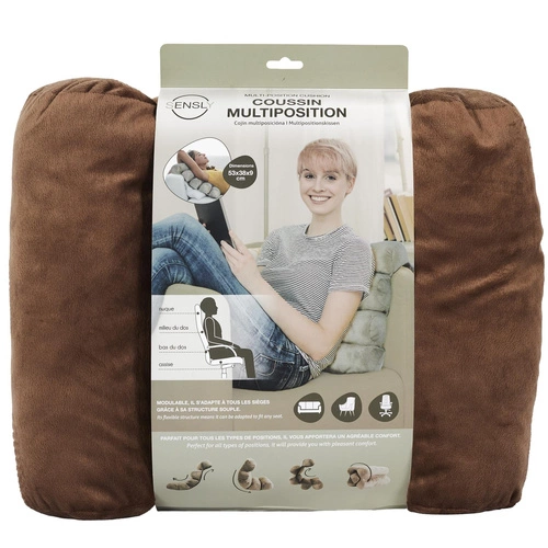 Hnědý polohovací sedák na židli do moderního obýváku Sensly Intesi