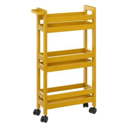 Vozeček na kolečkách Colors 3-úrovňový hořčicový