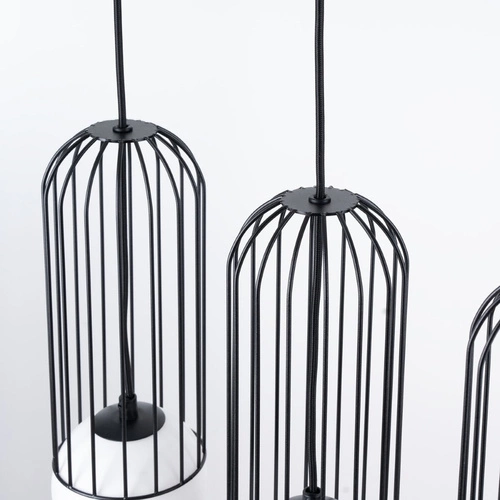 Závěsné svítidlo BRINA 3L černé moderní trojité nad stůl do obýváku a jídelny