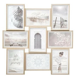 Rámeček na 9 fotografií 10x15 Molly Atmosphera bílý skandinávský závěsný na zeď