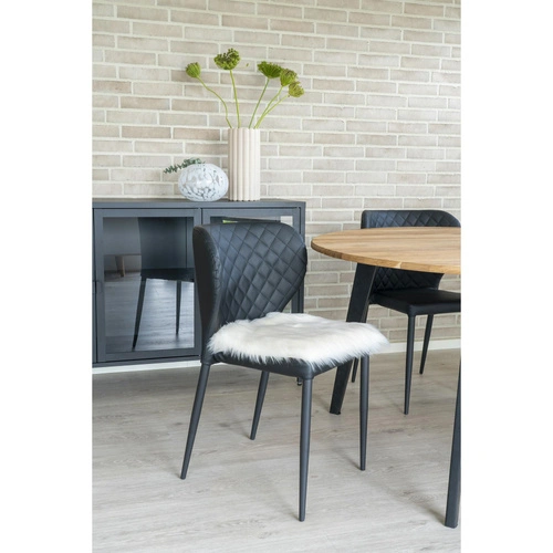 Polštář na židli umělá kožešina béžová 40x40 klasický do obýváku House Nordic