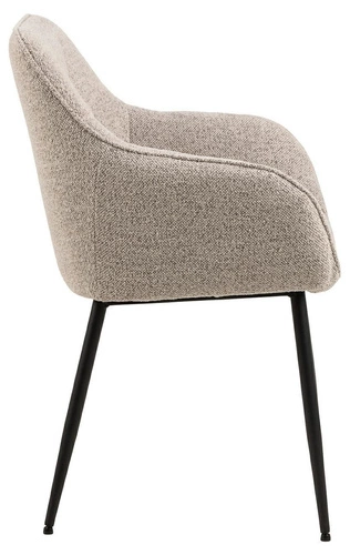 Čalouněná jídelní židle Brenda béžová s područkami moderní Actona