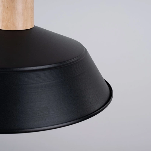 Závěsné svítidlo FANO černé moderní do obýváku a jídelny skandinávský ocelový 34 cm