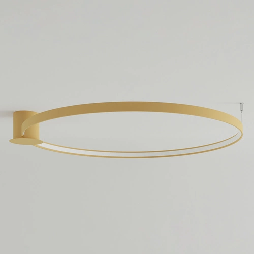 Stropní LED svítidlo RIO 110 zlaté moderní do obýváku a ložnice Thoro 118 cm