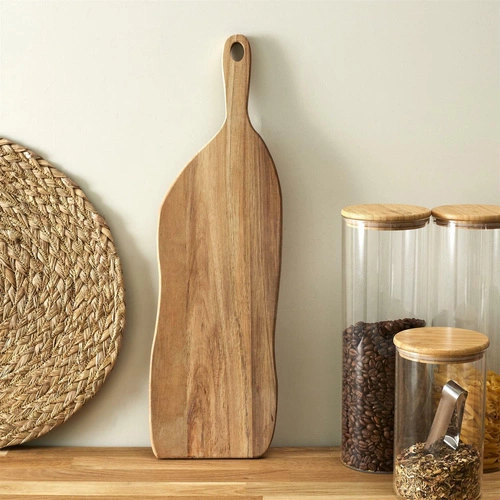 Intesi velké kuchyňské prkénko z akáciového dřeva 64 cm moderní