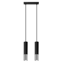 Závěsné svítidlo LOOPEZ 2 černá/chromová