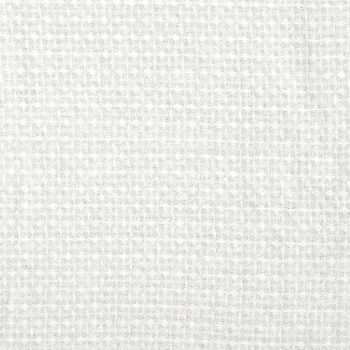 Bavlněná deka Waffle Intesi bílá 130x160 cm hřejivý pléd na postel a pohovku