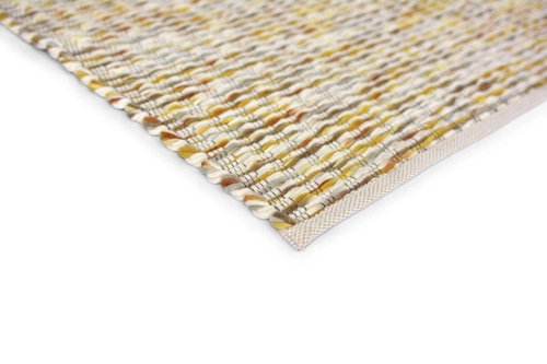 Grain vlněný koberec moderní 250x350 žlutý do obýváku a ložnice snadné čištění