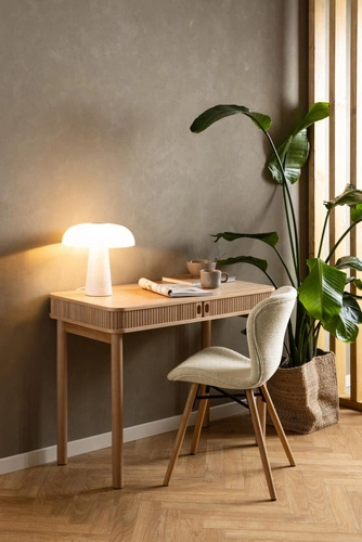 Moderní psací stůl Langley dub Actona 100 cm se skříňkami do pracovny a kanceláře skandinávský styl