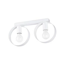 Stropní svítidlo TITRAN 2 bílá moderní kovová do obýváku a kuchyně SOLLUX LIGHTING