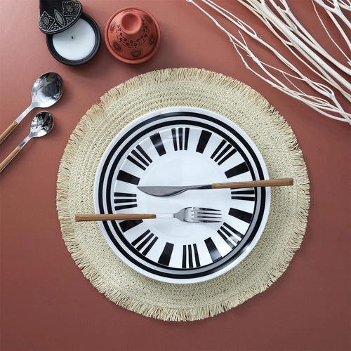 Intesi kulatá prostírka na stůl 38 cm přírodní boho do kuchyně