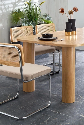 Rozkládací jídelní stůl Zilonis Intesi moderní obdélníkový přírodní dub 160–240 cm