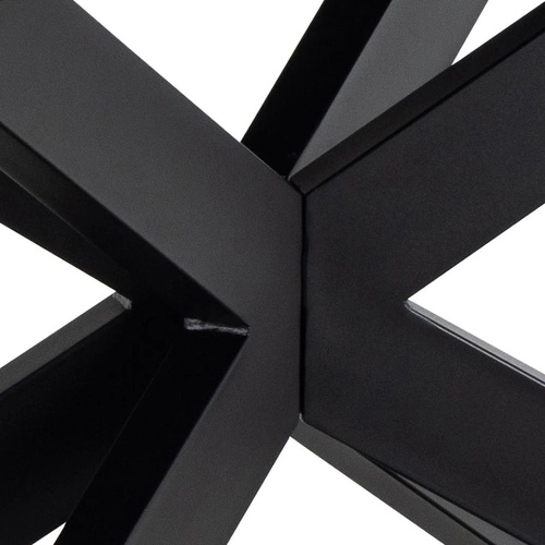 Rozkládací jídelní stůl Irwine Actona šedá keramická deska černé nohy moderní 168–210x90 cm