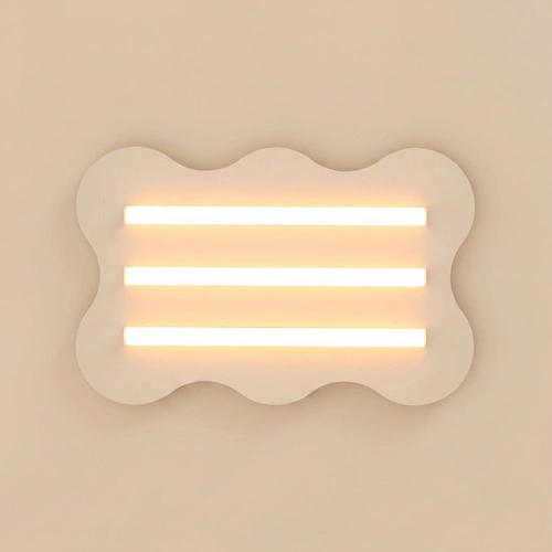 Stropní LED svítidlo KLOVER moderní béžové do obývacího pokoje 66 cm