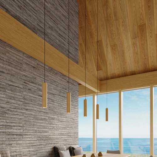 Závěsné dřevěné svítidlo LINO 2 moderní do obýváku a kuchyně nad ostrůvek Sollux